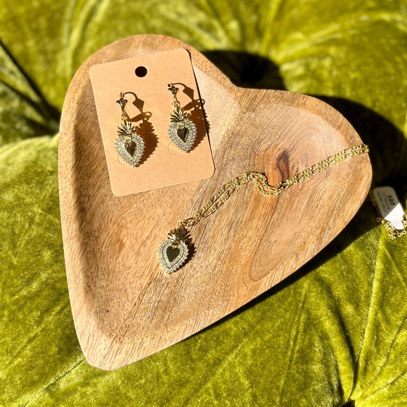 Shining Sacred Heart Earrings