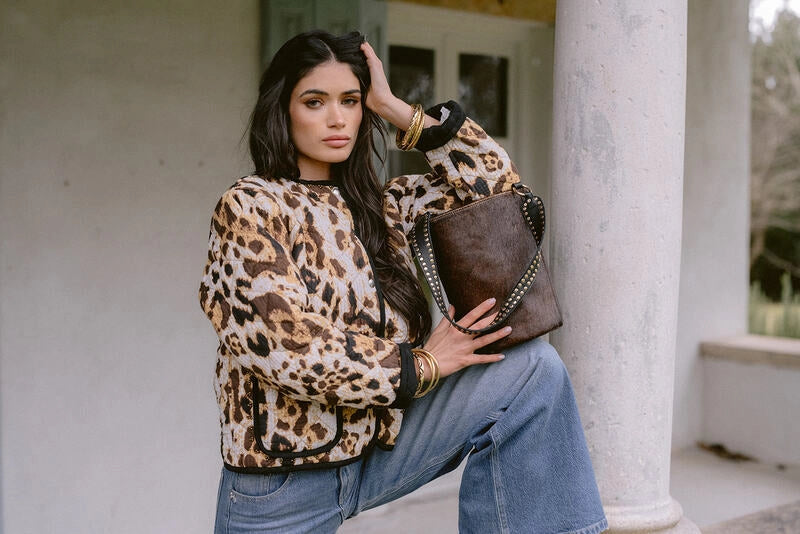 Audrey Brown Box Bag