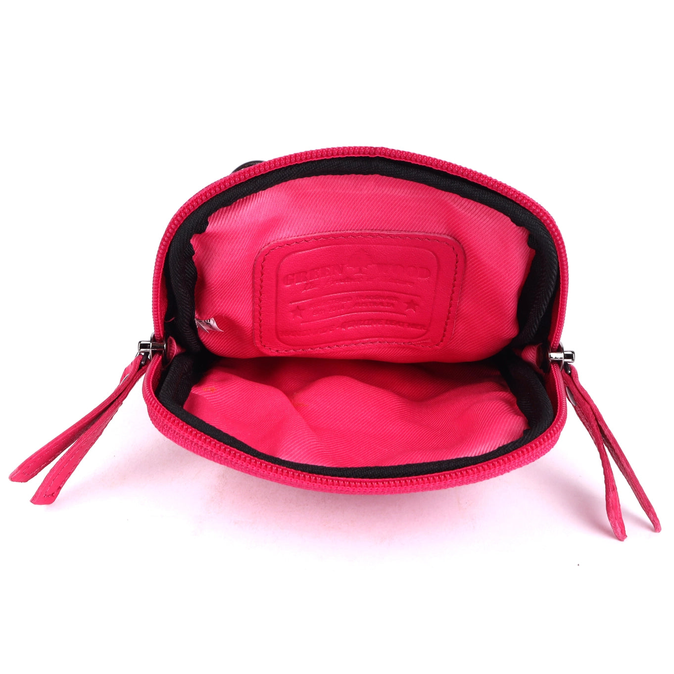 Cleo Pink Leather Phone Crossbody Bag