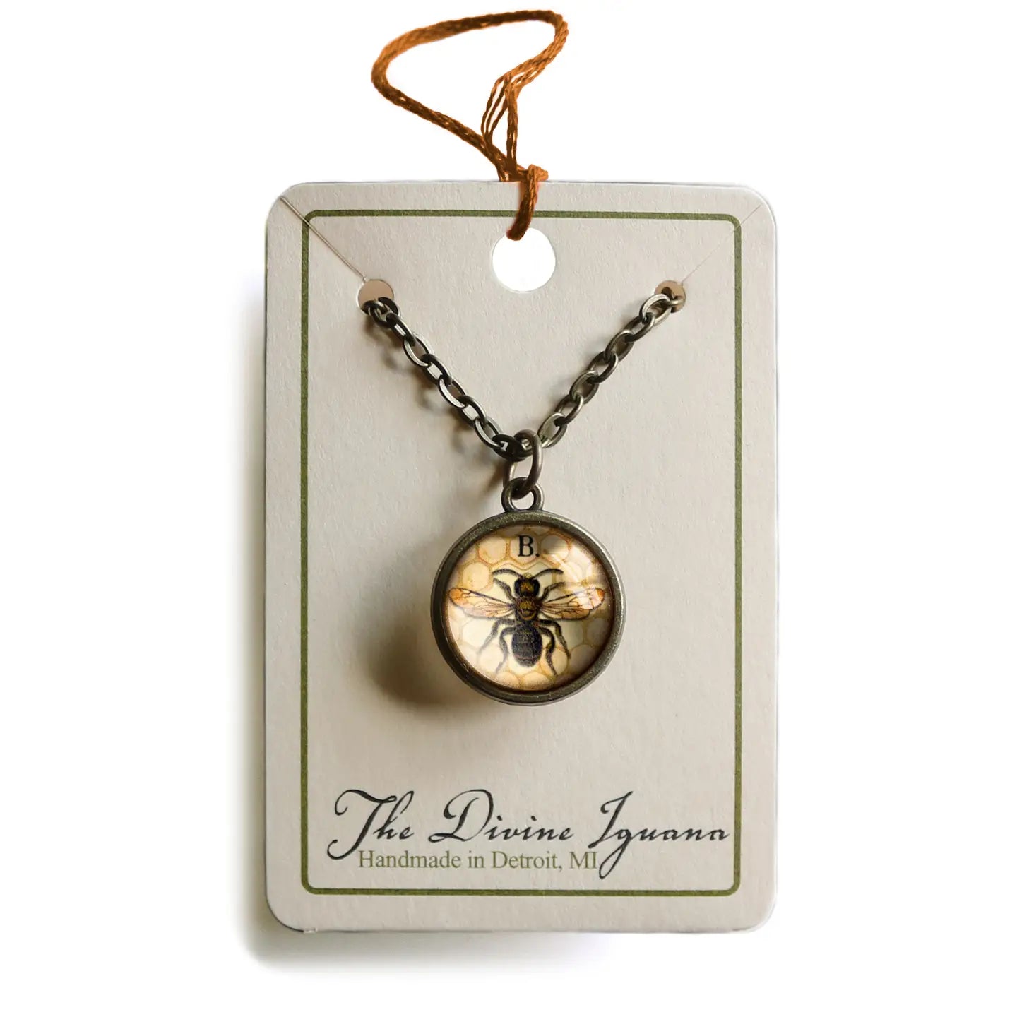 Bee Reversible Pendant Necklace