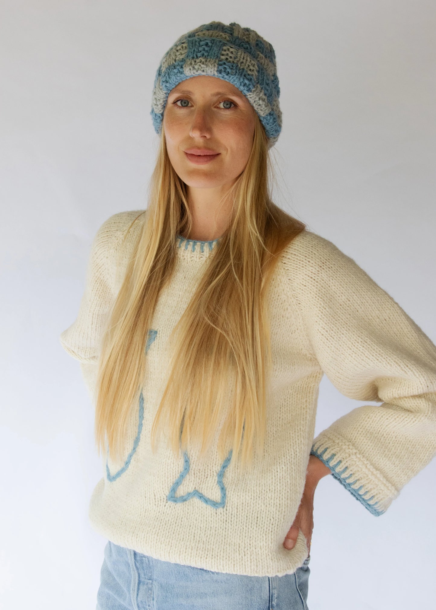 Elke Beanie - Sky