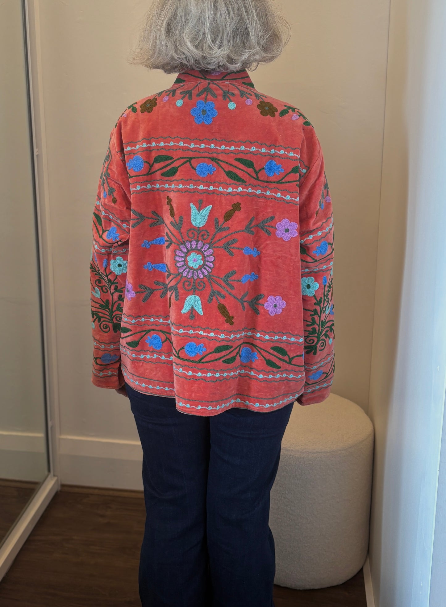 Velvet Suzani - Coral