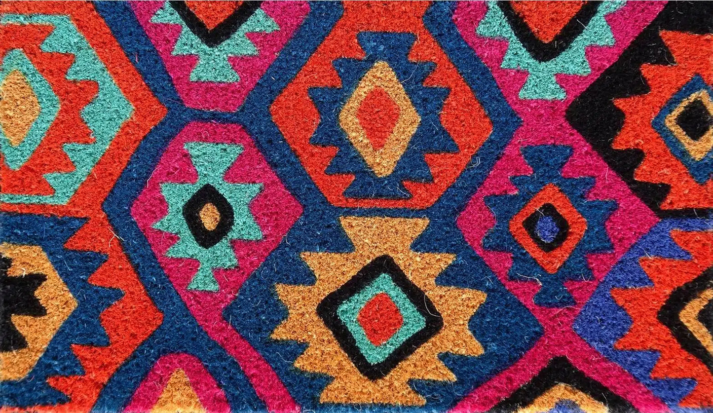 Coir Doormat – Red Kelim