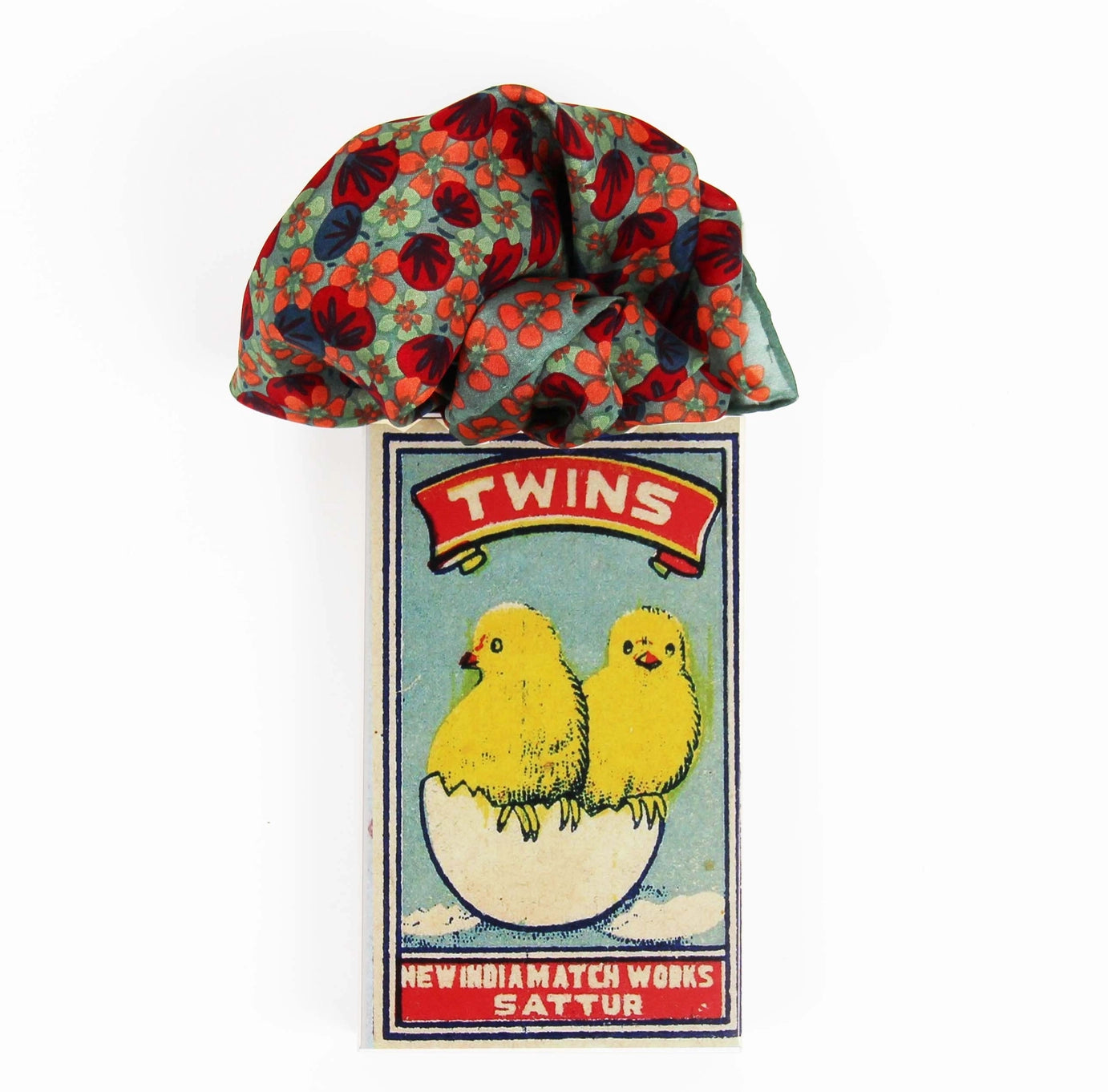 Mini Capucine Khaki Beige Silk Scarf