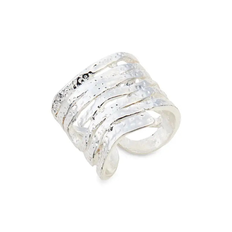 Artistic Swirling Ring (Silver)