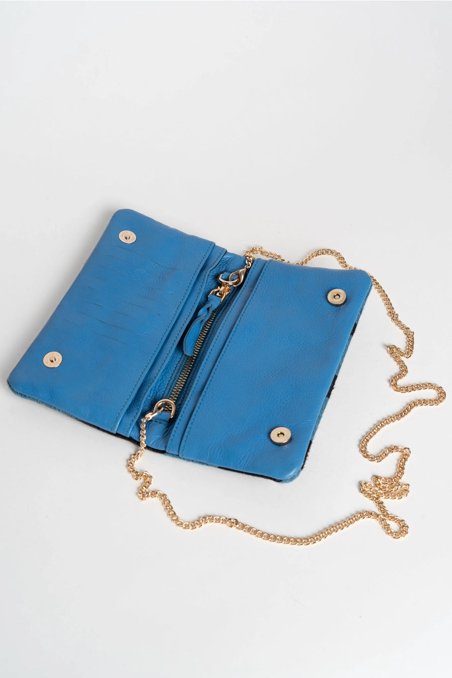 Blue Zebra Jewel Purse