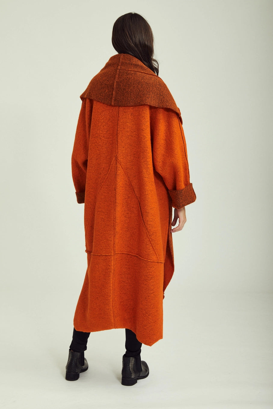 Wool Coat - Rust
