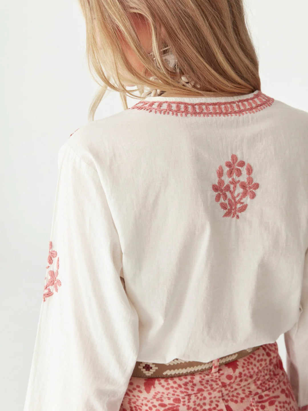Shyla Blouse - Chikan Blossom