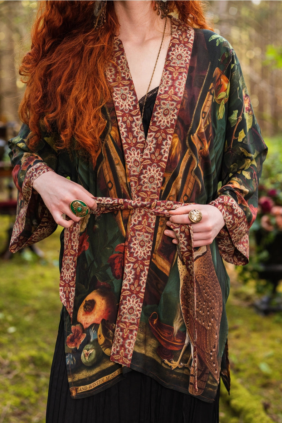 Solstice Matineé (Mid-Length) Duster w/ Persephone & Moon