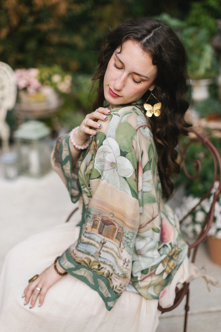 Fleur De Soleil Cropped Kimono (PRE-ORDER)