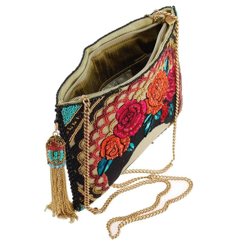 Frida Hand-Beaded Frida Kahlo Crossbody Handbag
