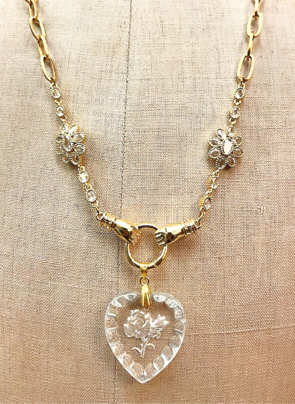 Rosette Maxi Necklace