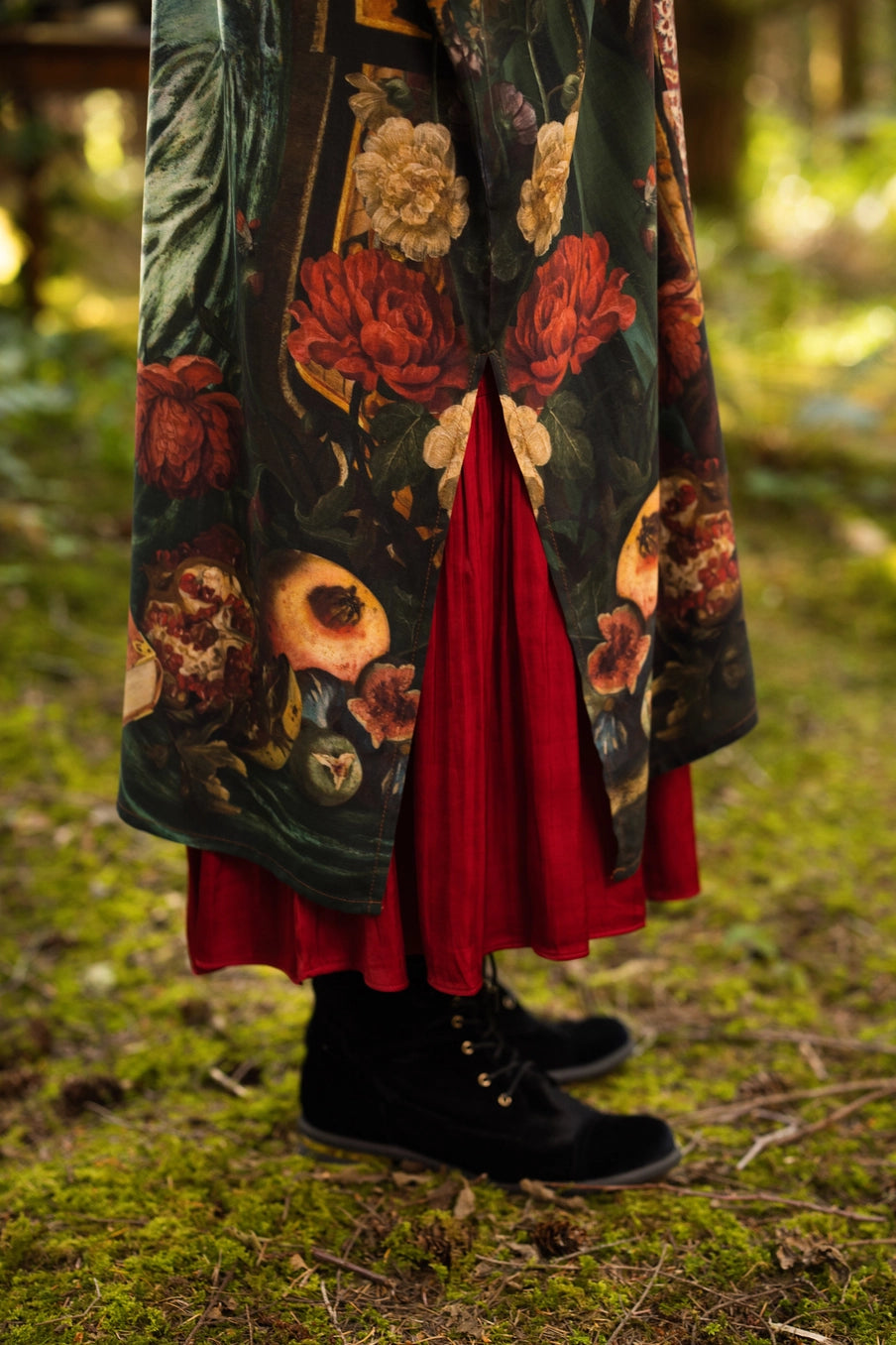Solstice Opera Duster Kimono Robe w/ Persephone & Moon