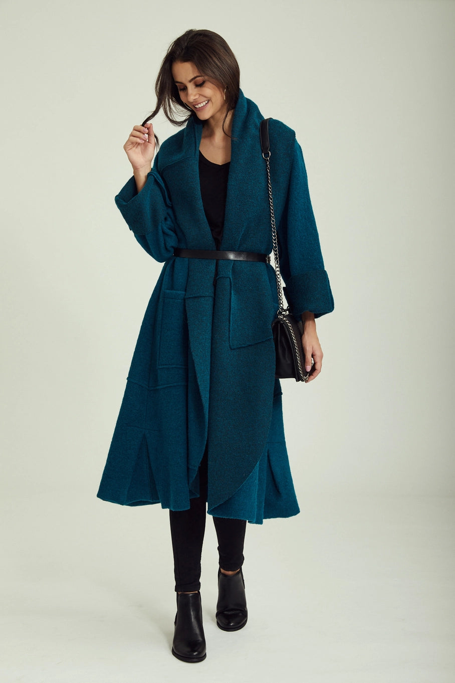Wool Coat - Duck Blue
