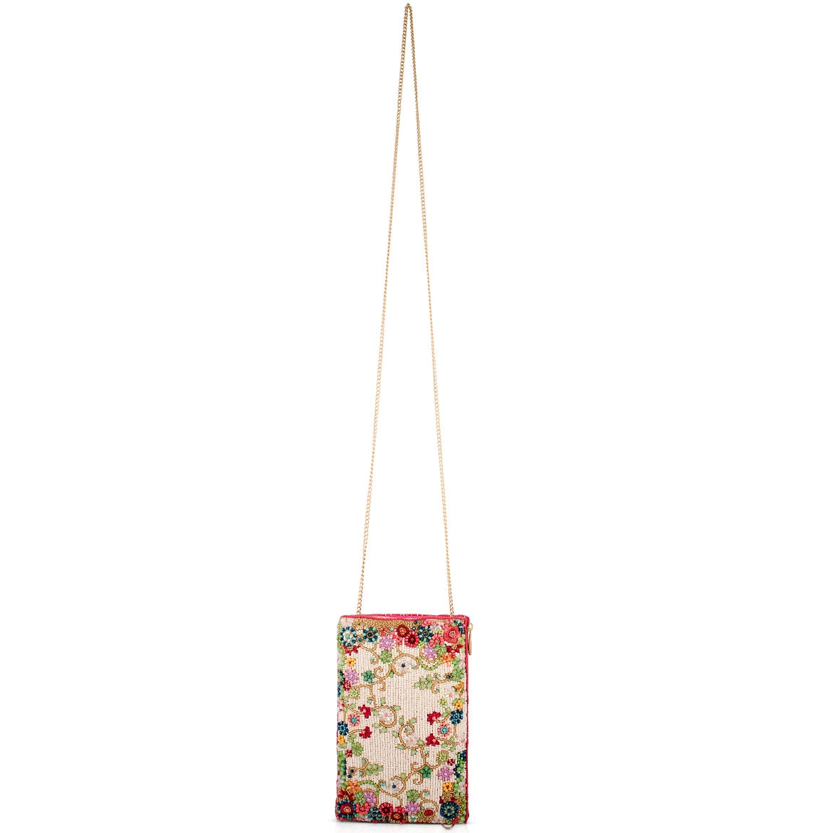Meadow Ditsy Floral Multi Color Hand-Beaded Crossbody Bag