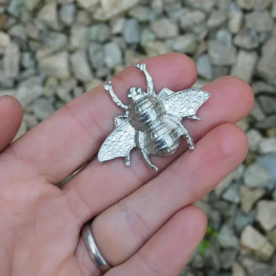 Bee Pewter Scarf Ring