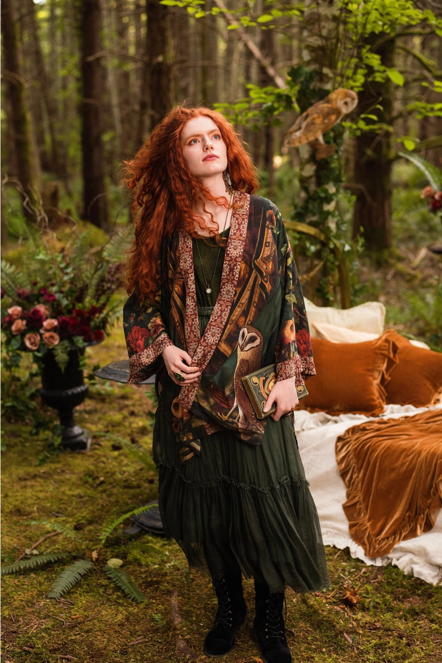 Solstice Matineé (Mid-Length) Duster w/ Persephone & Moon