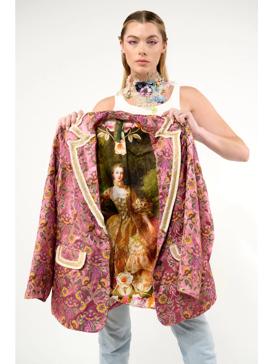 Renaissance Silk Jacquard Blazer