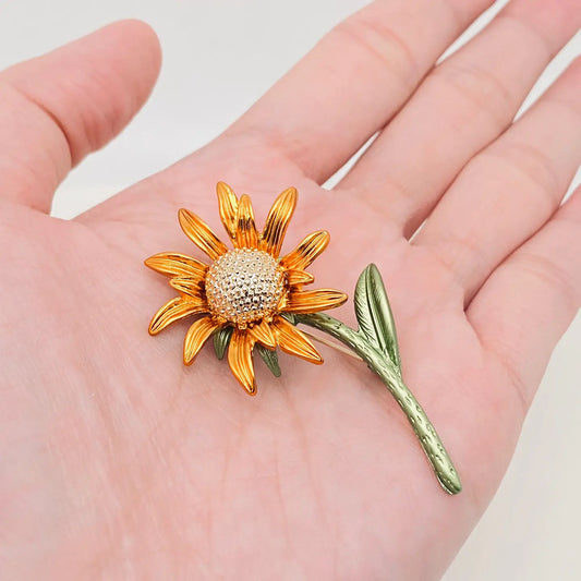 Sunflower Brooch