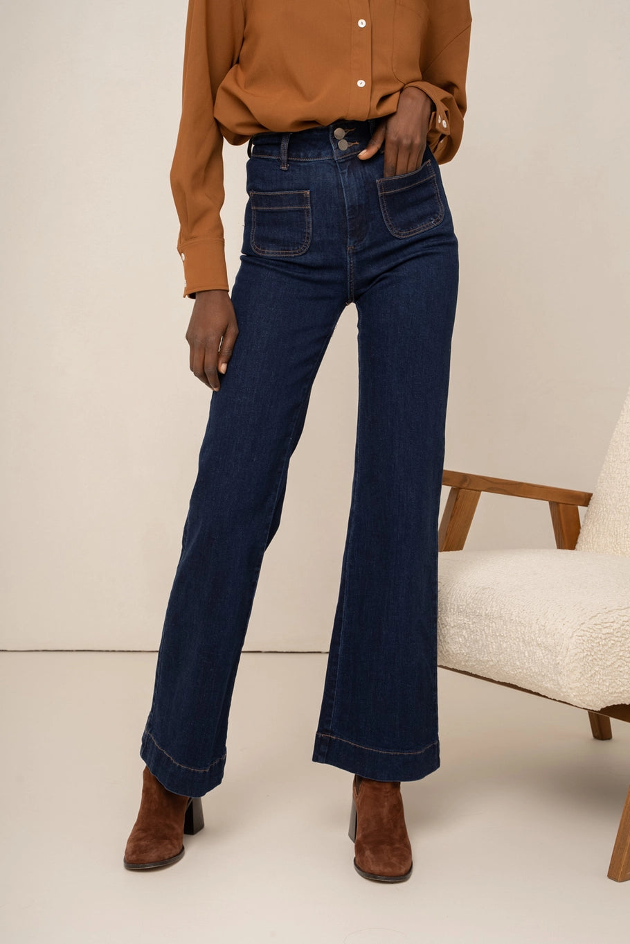 Elena Flare Jeans - Indigo