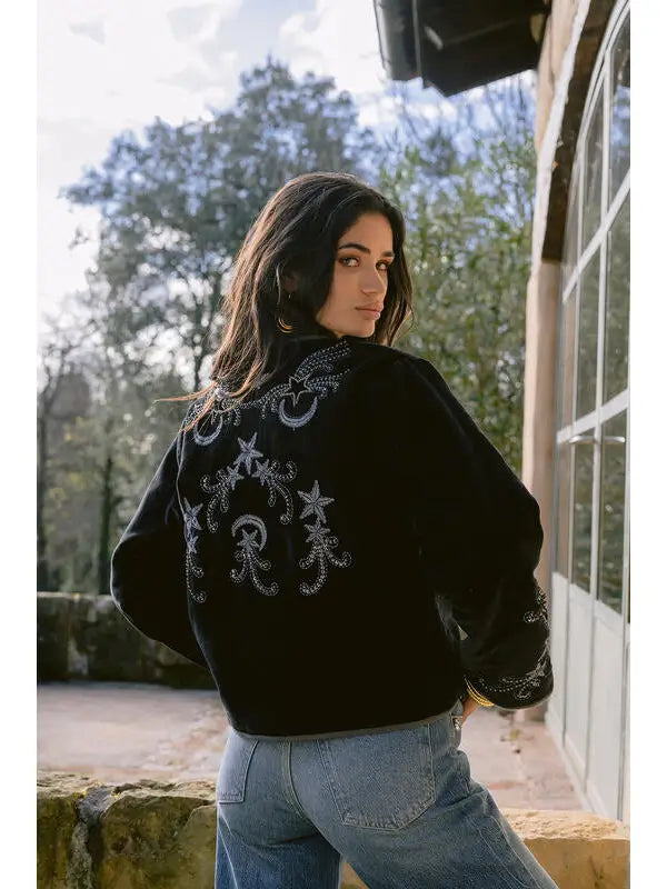 Midnight Velvet Jacket