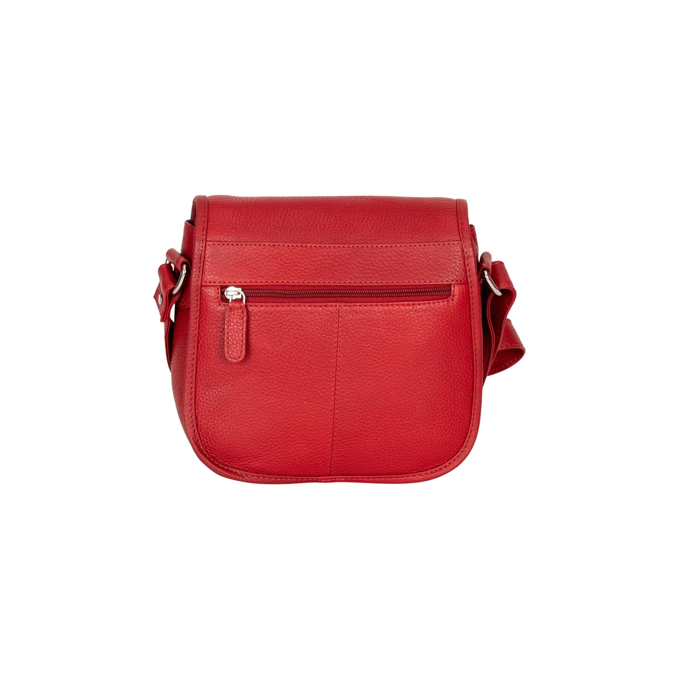Red Lennon Crossbody Bag - Full-Grain Leather Shoulder Bag