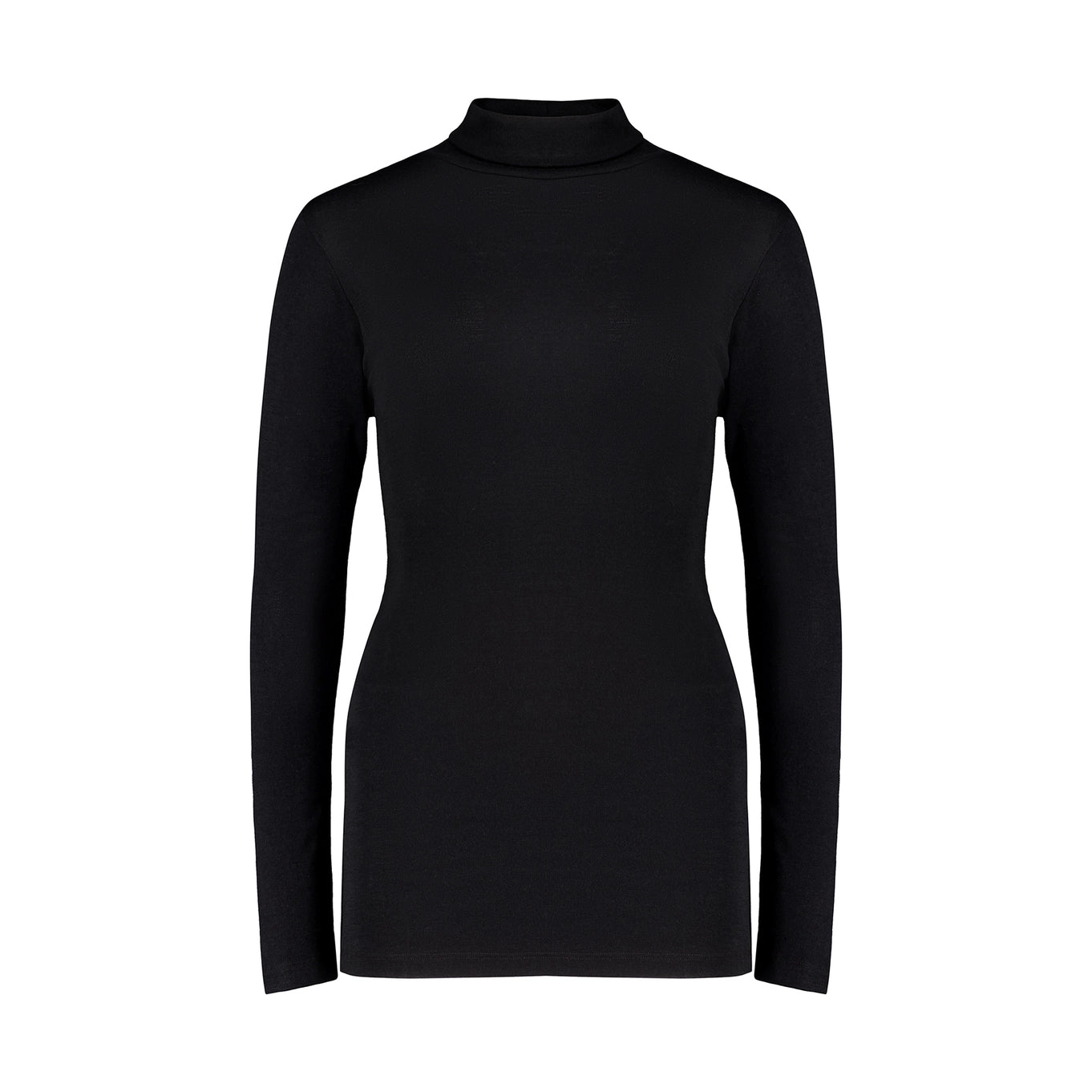 Merino Wool Skivvy - Black