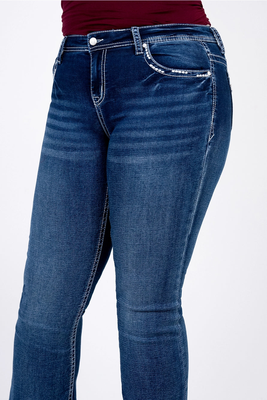 Feather Modify Soft Denim Plus Size Bootcut 32"