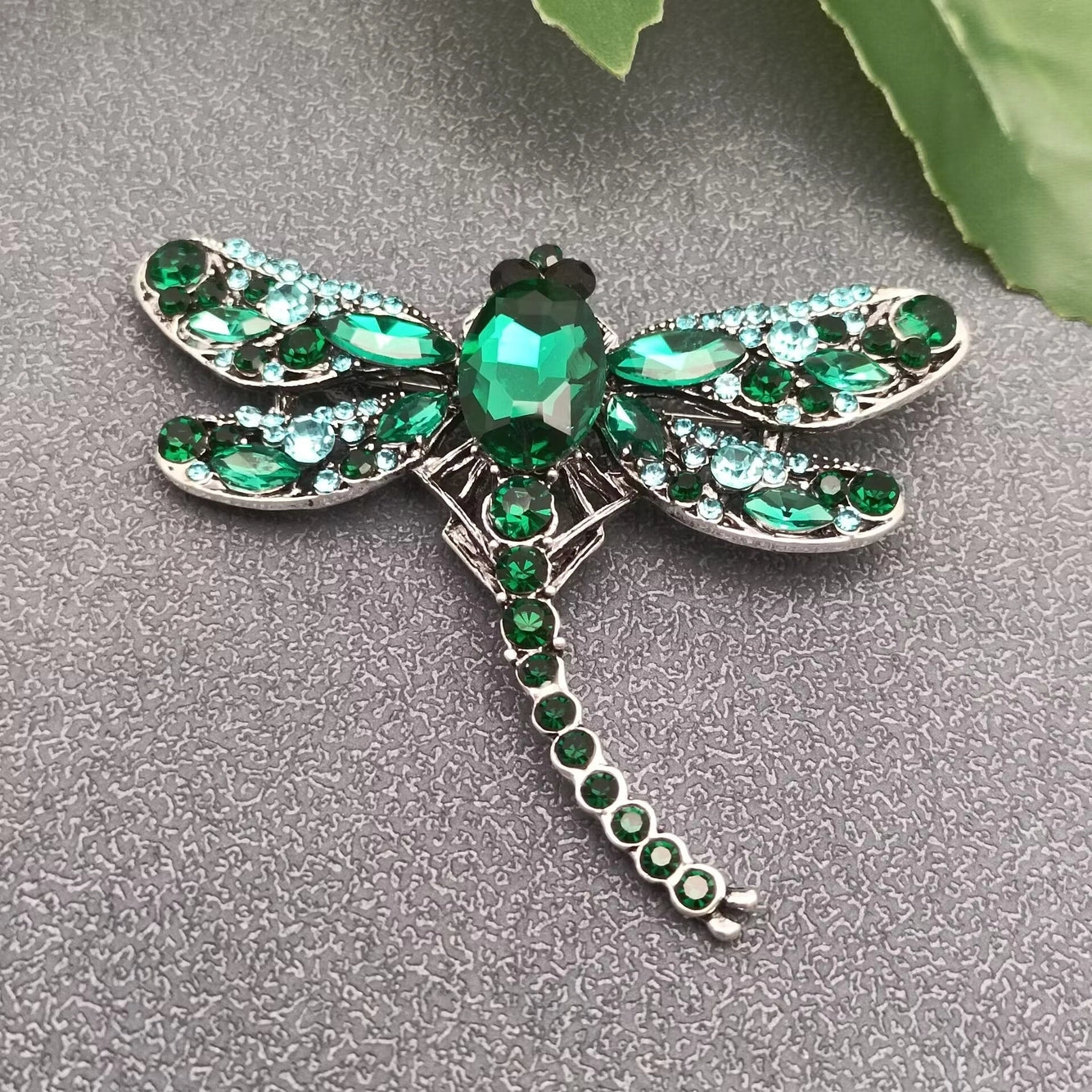 Rhinestone Dragonfly Brooch (Small)