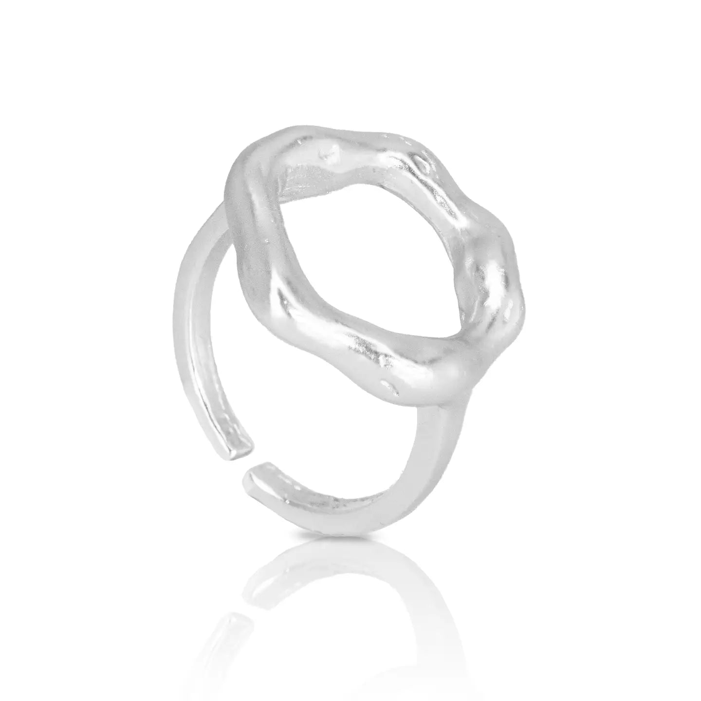 Chic Organic Circle Ring (Silver)