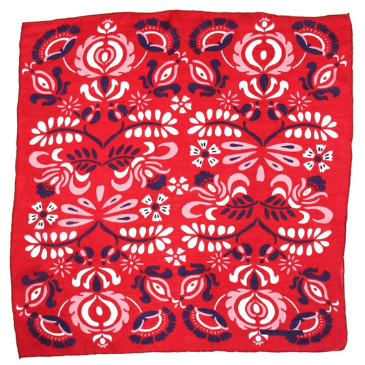 Mini Yulia Red Silk Scarf