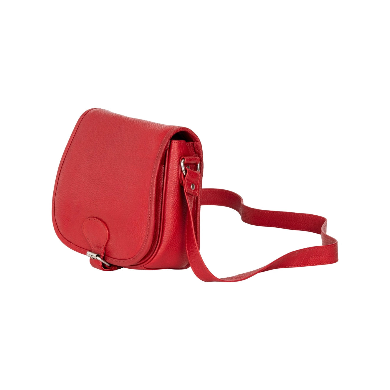 Red Lennon Crossbody Bag - Full-Grain Leather Shoulder Bag
