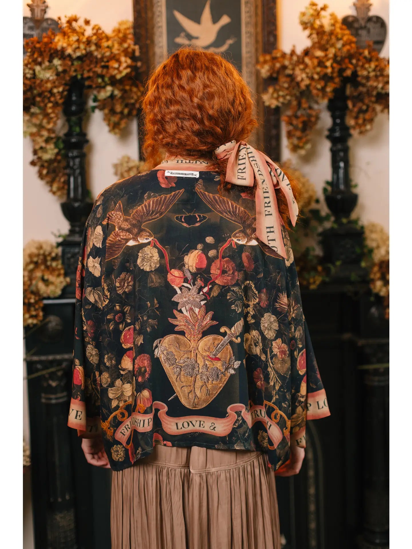 Heart of Gold Cropped Kimono