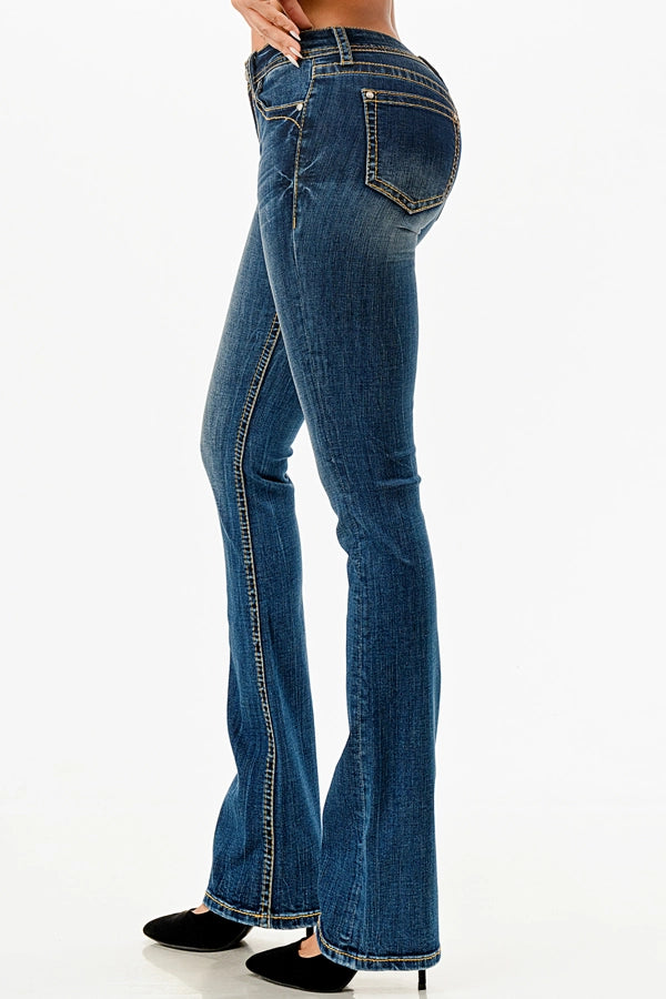 Grace In LA Bluebell Plus Size Bootcut Jeans 32"