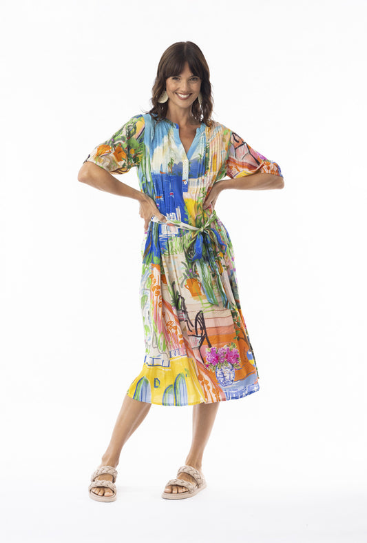 Sardinia Dress Tie Waist