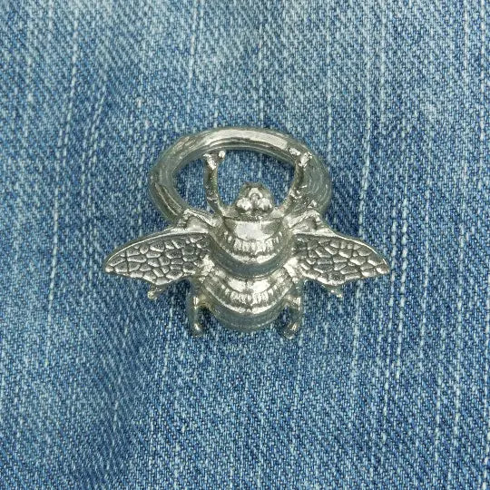 Bee Pewter Scarf Ring