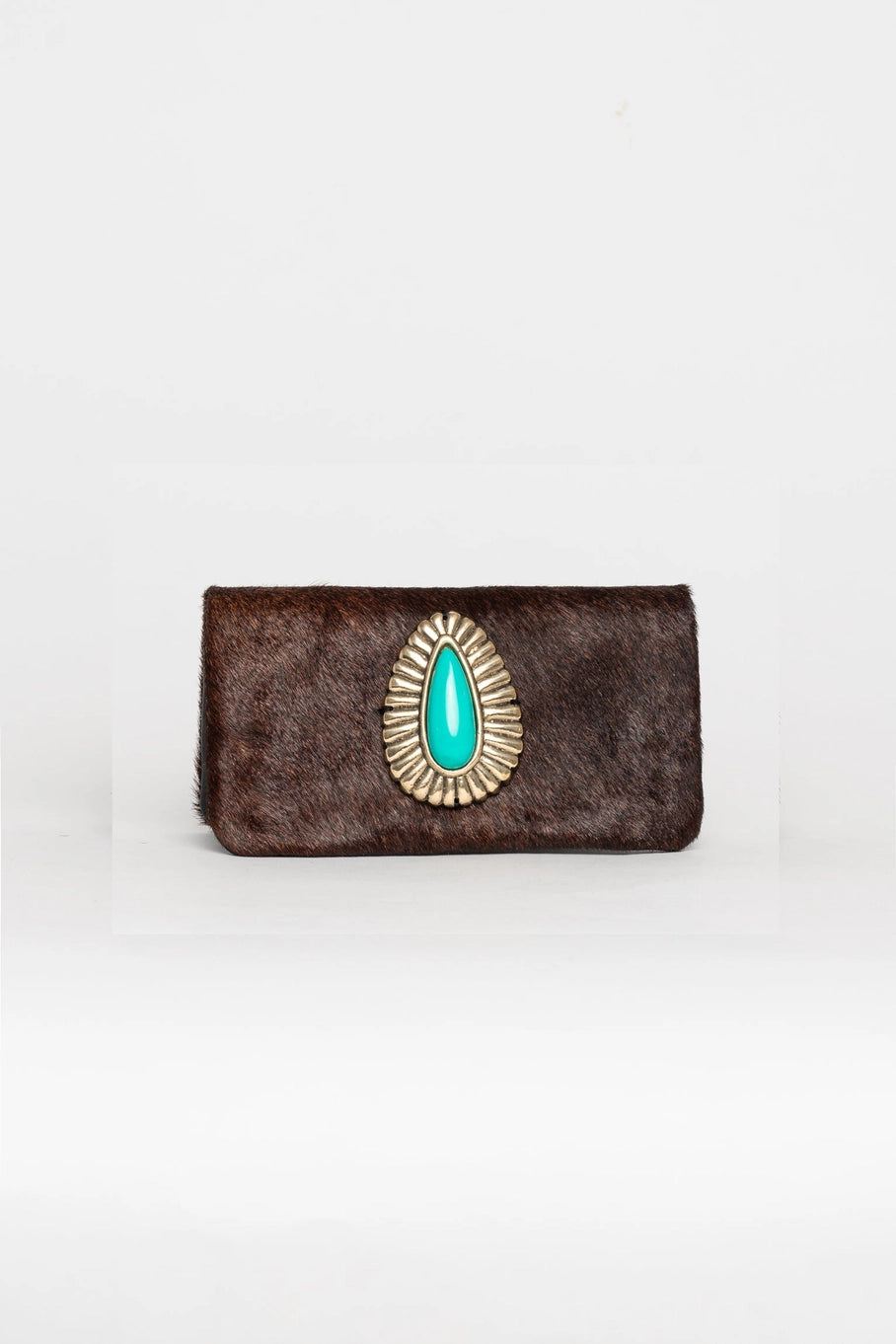 Brown Jewel Handbag