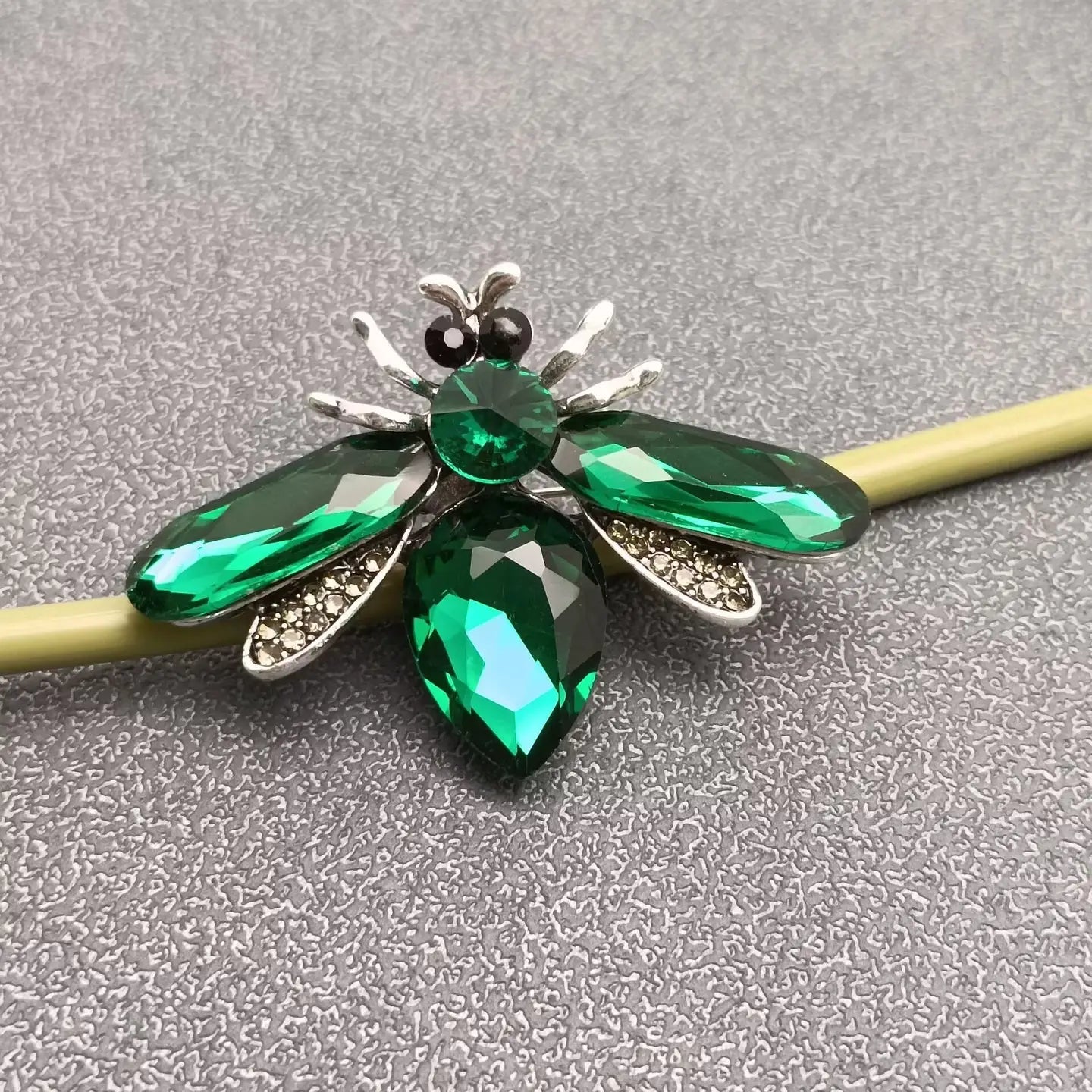 Glass Bee Brooch