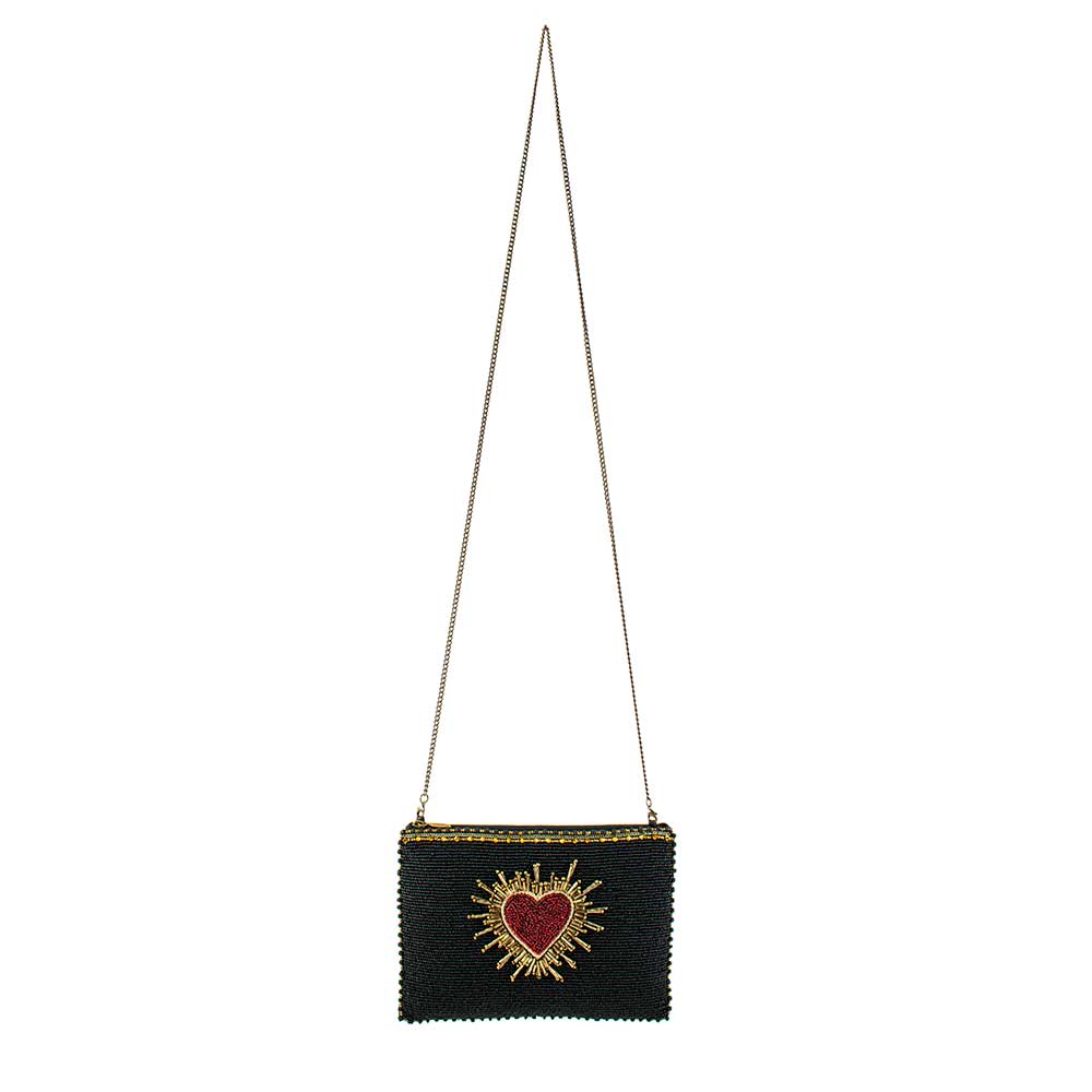 Affection Hand-Beaded Crossbody Handbag
