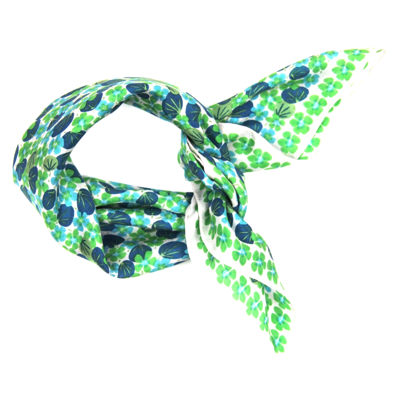 Mini Green Capucine Silk Scarf