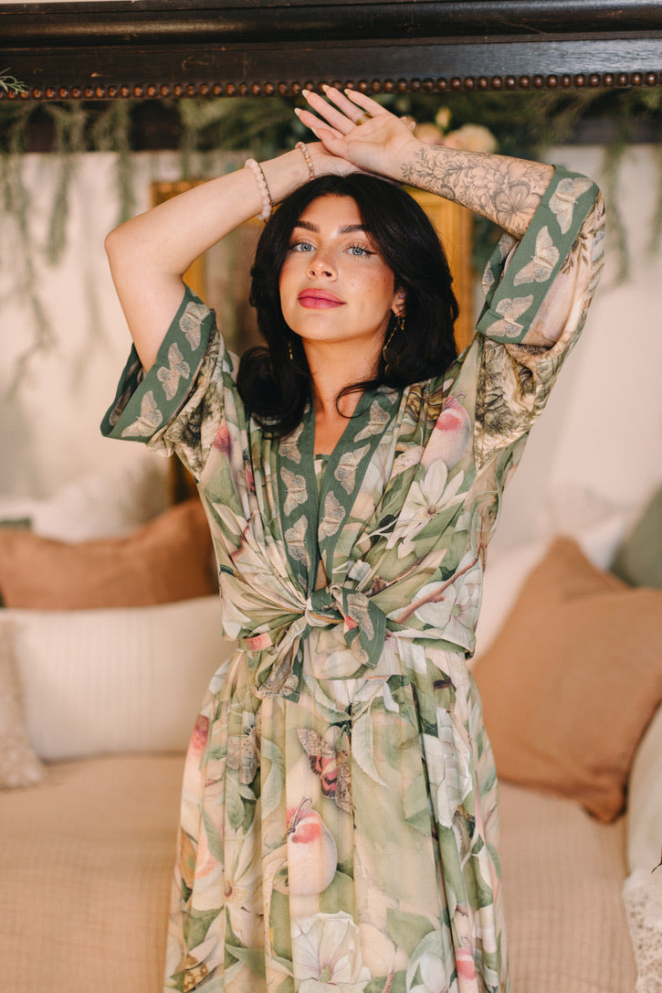 Fleur De Soleil Cropped Kimono (PRE-ORDER)