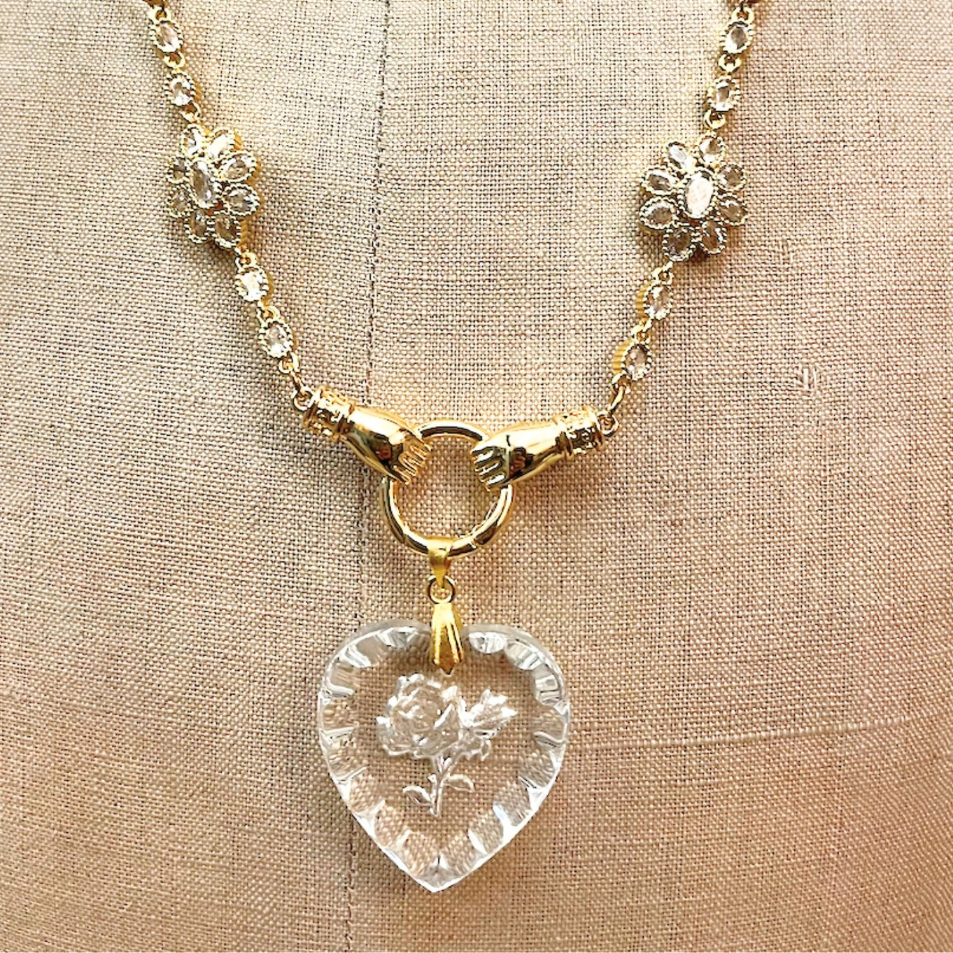 Rosette Maxi Necklace