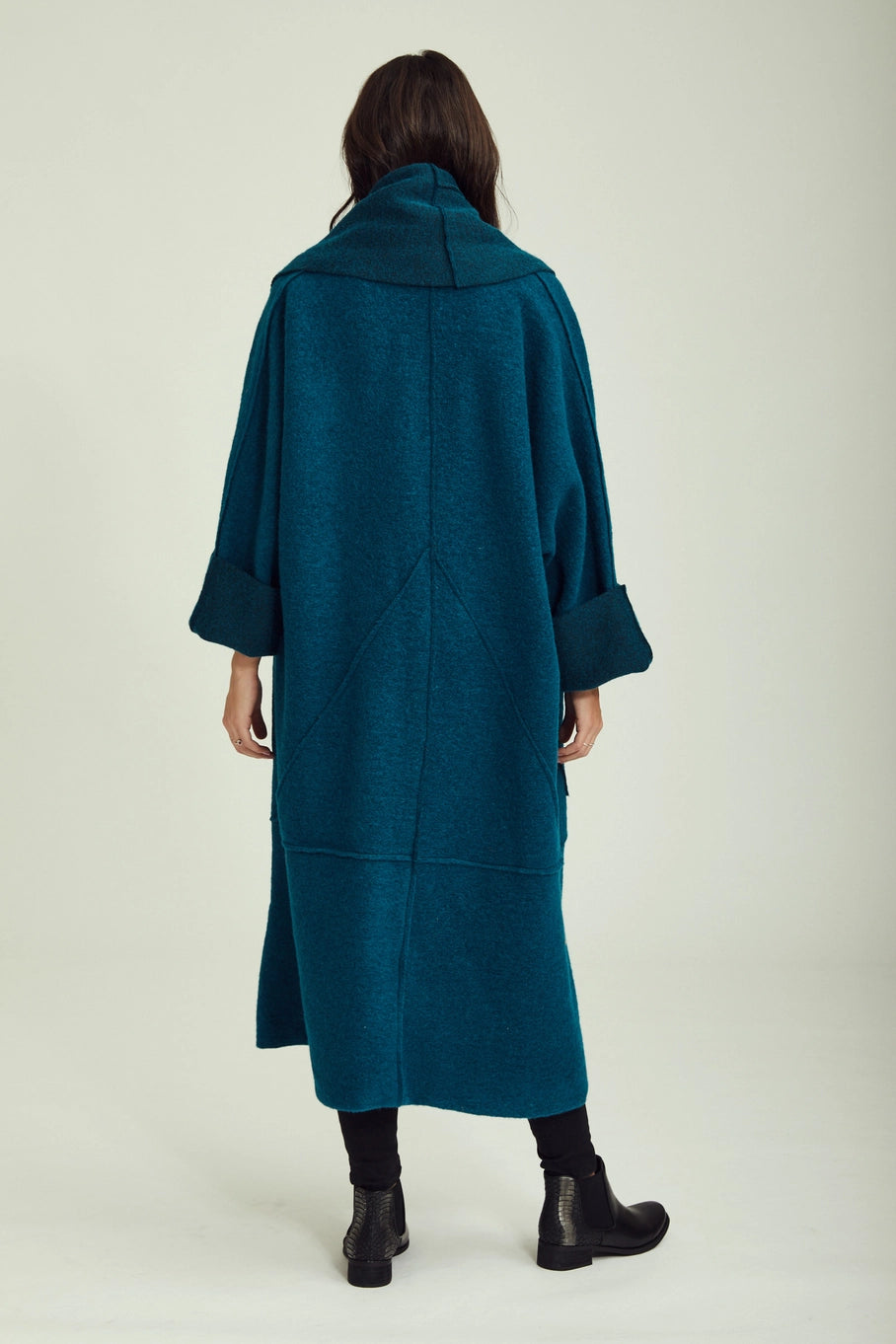 Wool Coat - Duck Blue