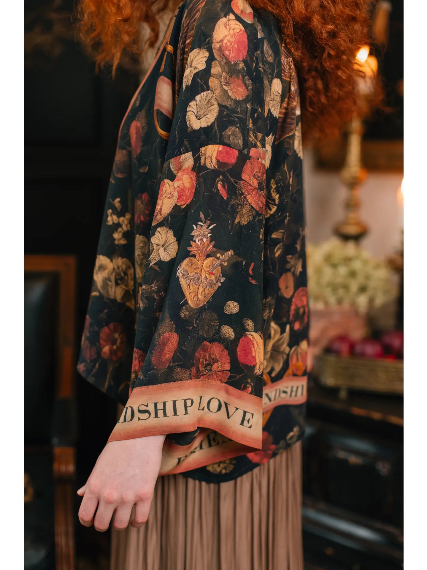 Heart of Gold Cropped Kimono