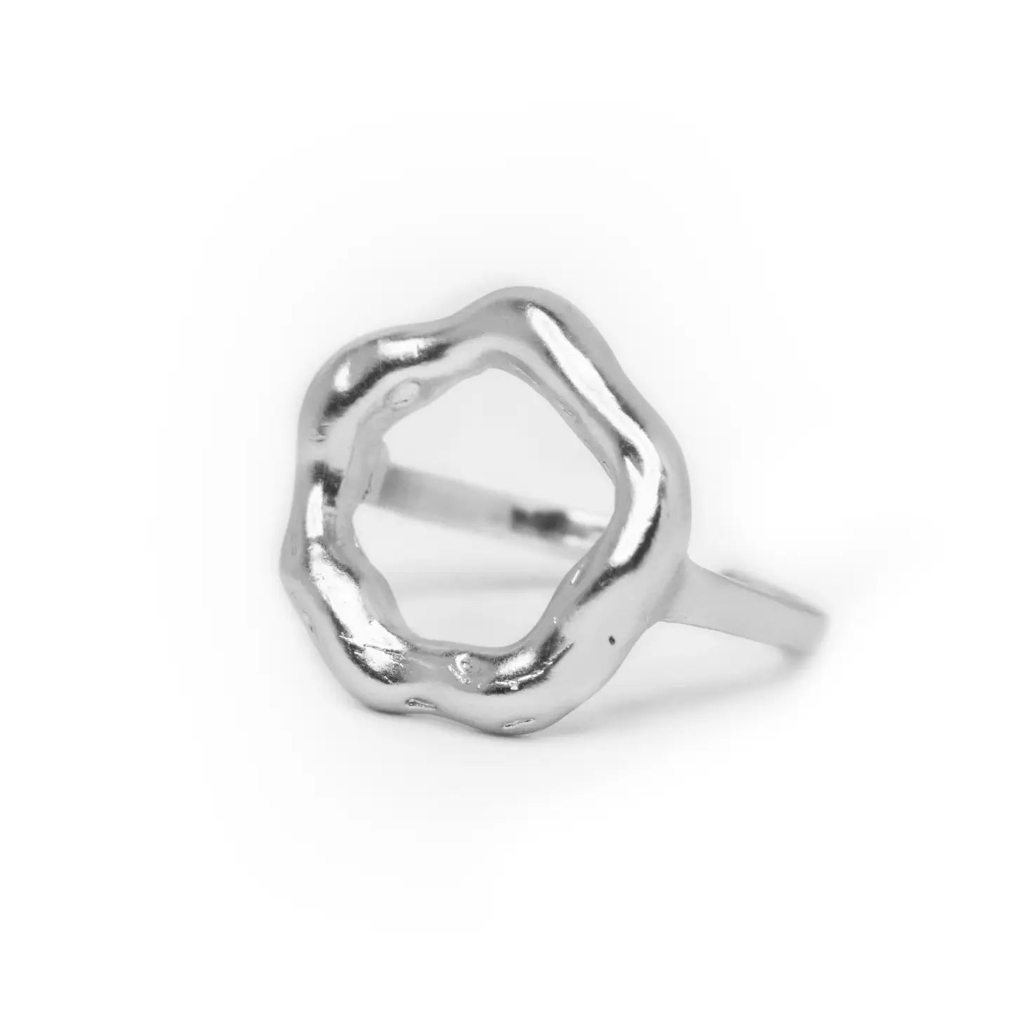 Chic Organic Circle Ring (Silver)