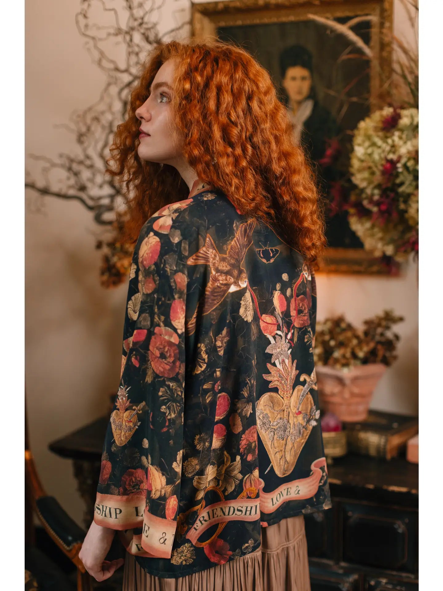 Heart of Gold Cropped Kimono