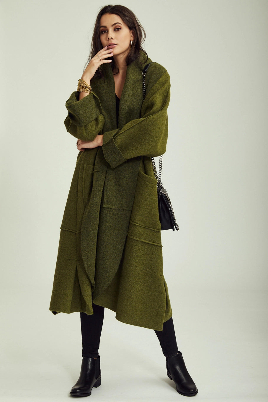 Wool Coat - Persimmon