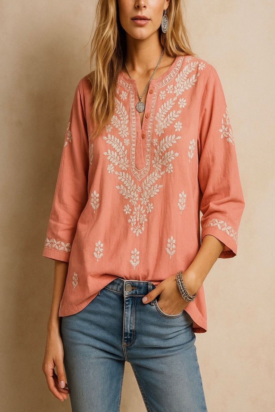 Shyla Blouse - Corallo