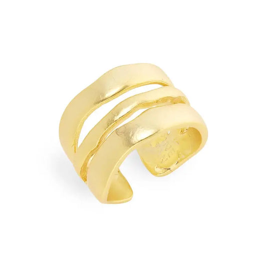 Wavy Line Ring (Gold)