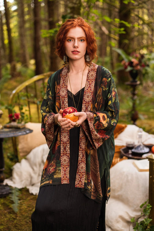Solstice Matineé (Mid-Length) Duster w/ Persephone & Moon